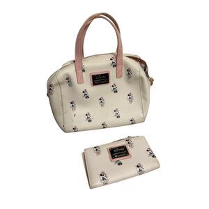 Disney x Loungefly Women's Minnie Mouse Duffle Handbag With Wallet Pink Medium